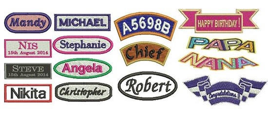Custom Embroidered Name Badges